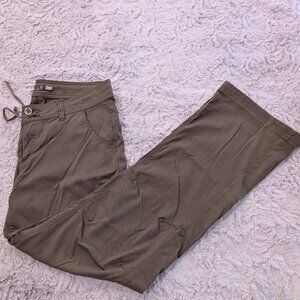 PrAna Women's Halle Pants Green Size 10 Regular Straight Fit Hiking Bouldering